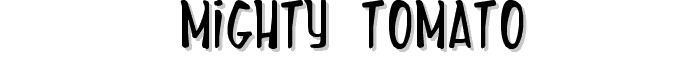 Mighty Tomato font